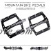 Mountain Bike Pedals - 9/16" Lightweight and Durable Flat Platform Aluminum Alloy Cycling Pedal with Advanced DU Bearings For BMX Road MTB Bicycle - B07DRFKQZB